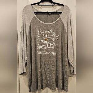 137 - Country Roads Graphic Long Sleeve Shirt